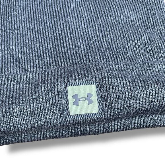 Under Armour UA Truckstop Beanie Knit Cap Ribbed Cuff Skull Hat 1356707 Gear - Picture 4 of 12